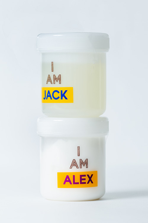 ワックス「ALEX」1,900円、グリース「JACK」2,200円