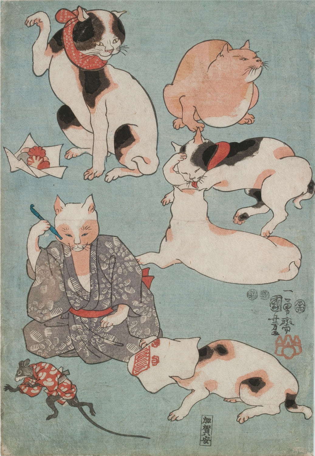 いつだって猫展」仙台市博物館で、江戸時代の猫ブームを歌川国芳らの