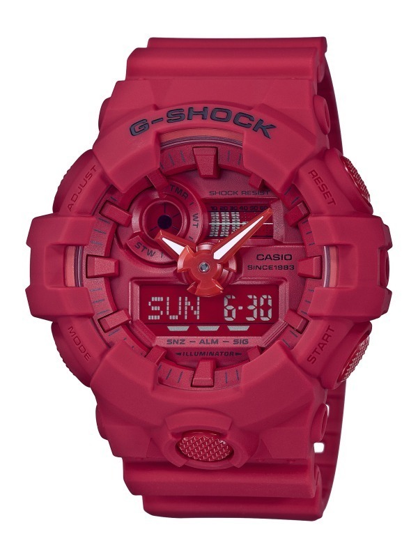 G-SHOCKの新作時計「レッドアウト」ボディ全体をマットな赤に染めた35 