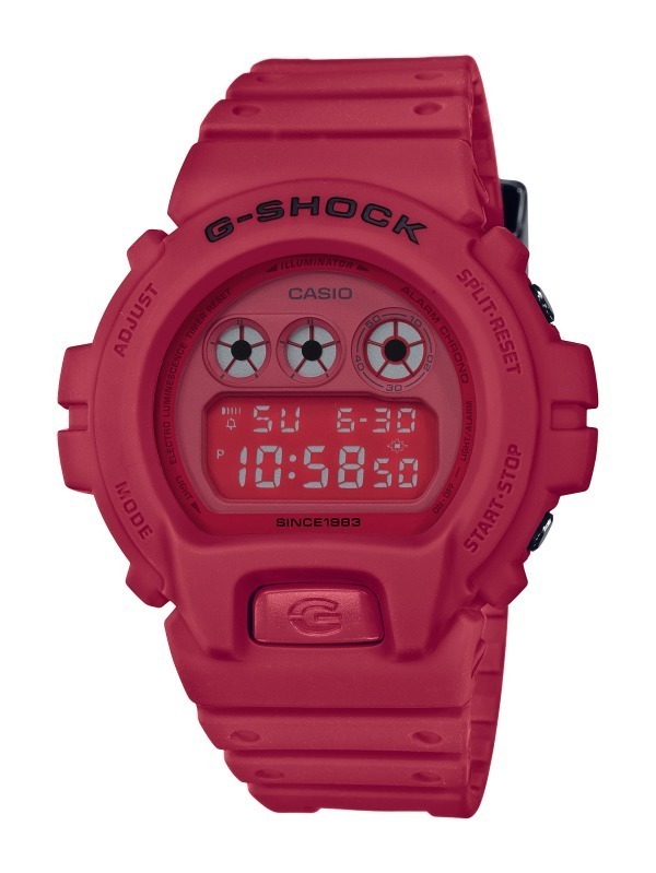 G-SHOCKの新作時計「レッドアウト」ボディ全体をマットな赤に 