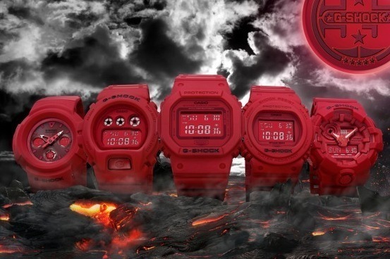 G-SHOCKの新作時計「レッドアウト」ボディ全体をマットな赤に染めた35
