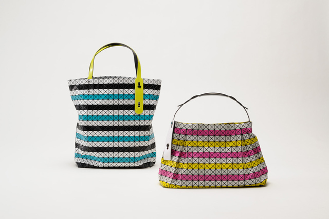 BAO BAO ISSEY MIYAKE 2012年春夏新作 - BILBAO C MULTI STRIPE [tote ￥17,850(税込)、fujiyama ￥21,000(税込)]