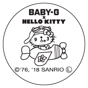 BABY-G×ハローキティのコラボレーションウォッチ、オリジナル出入国スタンプ柄のベルト｜写真9