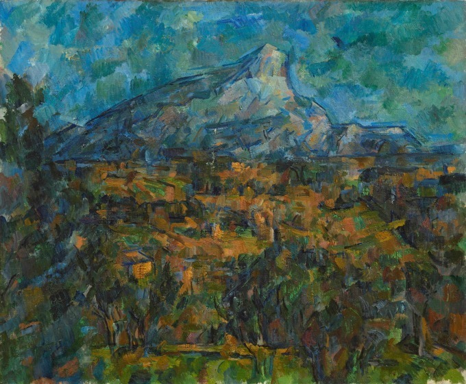 ポール・セザンヌ 《サント＝ヴィクトワール山、レ・ローヴからの眺め》 1905-06年