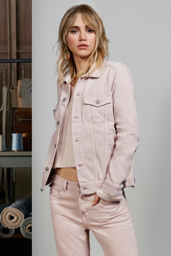 H Mの最新デニムコレクション パールや刺繍付きジャケット ピンクのカラーデニムも ファッションプレス