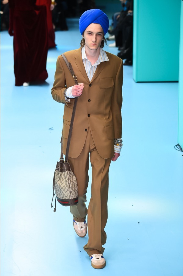 グッチ(GUCCI) 2018-19年秋冬メンズコレクション シルエット - 写真29