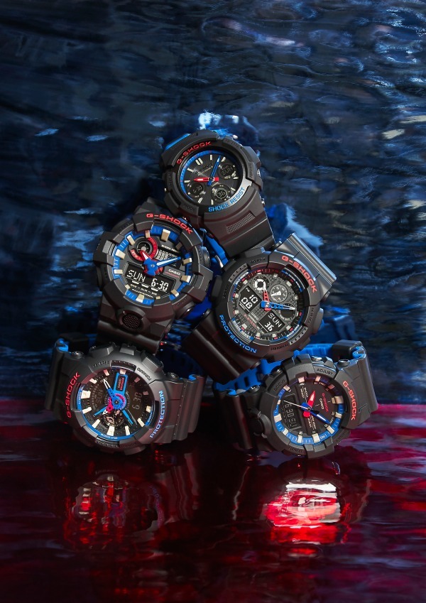 G-SHOCKの新作腕時計 - ブラック×トリコロールの新デザインを5型の 