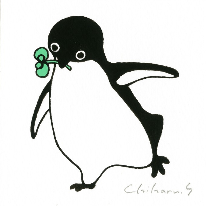 Suicaペンギンの坂崎千春による個展「ペンギン百態Ⅲ 色とりどり 