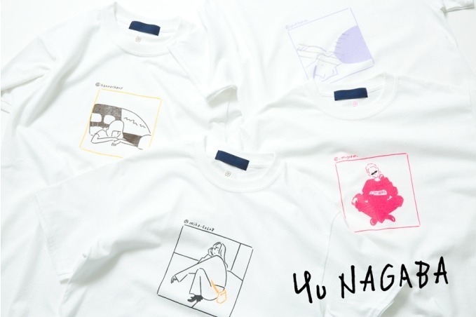 イラストレーター長場雄×ビームスT、SNSで話題の4人を描いたTシャツが