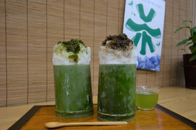 静岡銘茶のかき氷「茶氷」12店舗から登場、高級茶葉を使用したものから新感覚"炙りかき氷"まで｜写真11