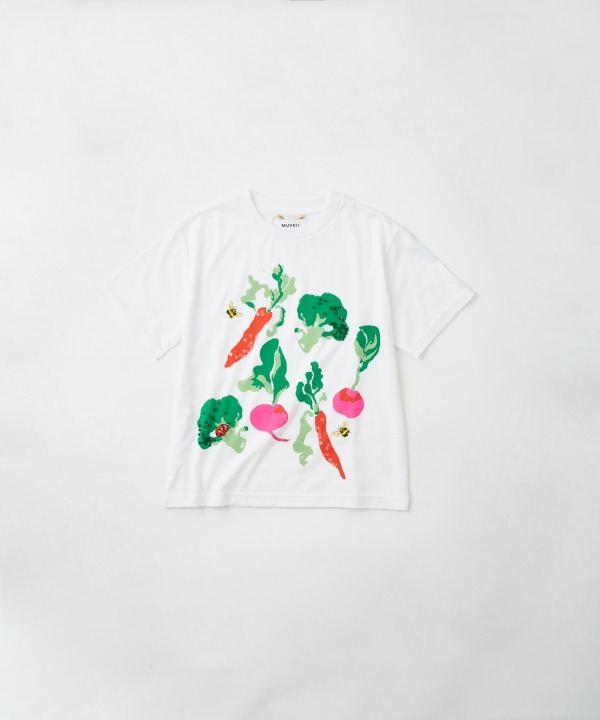 刺繍入り野菜プリントＴシャツ 25,000円+税