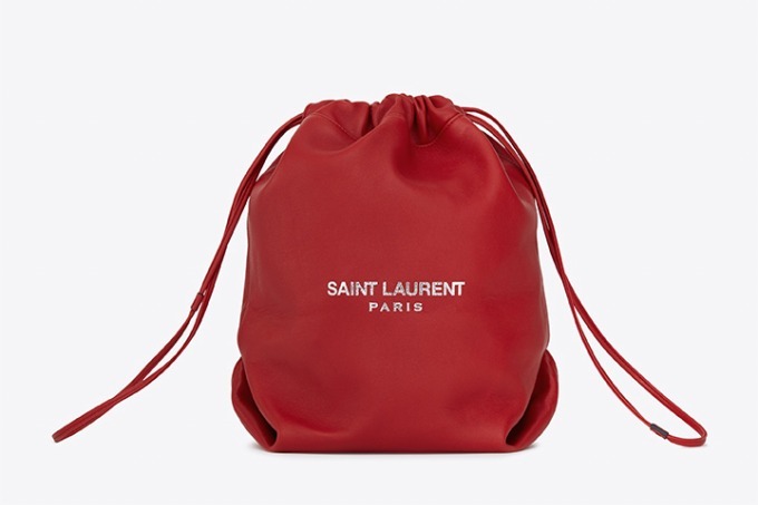 saint laurent teddy  drawstring bag テディ海外オンラインショップにて購入