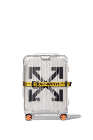オフ-ホワイト×リモワ 第2弾スーツケース - シースルーボディで白＆黒 