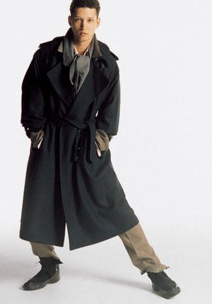 WOOL CASHMERE FLANNEL BIG TRENCH COAT