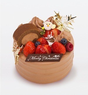 モンシェールのクリスマスケーキ サンタが乗った 堂島ロール ベルギーチョコのケーキなど ファッションプレス