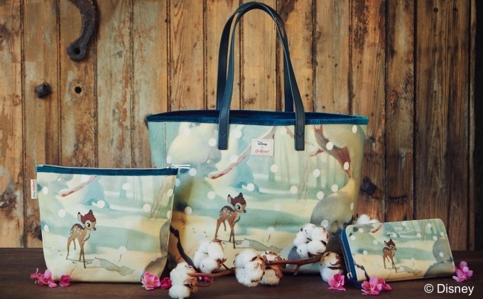 キャス キッドソンのディズニー バンビ コラボ 花柄 バンビ とんすけのバッグや食器など ファッションプレス