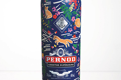 メゾン キツネと伝説の酒「ペルノ アブサン」がコラボ - 限定ボトル