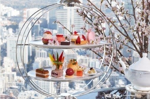 ザ リッツ カールトン東京 桜アフタヌーンティー 桜とチェリーのシュークリームなど ファッションプレス