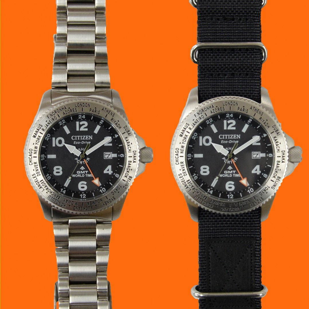 シチズン×ポーターの限定ウォッチ“旅”がコンセプトの多機能腕時計