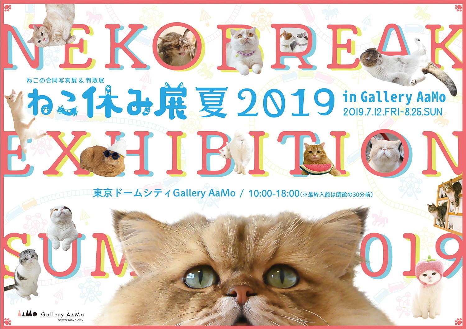 「ねこ休み展 夏 2019」東京ドームシティで、夏の新作展示＆お化け屋敷テーマの限定CG映像も｜写真16