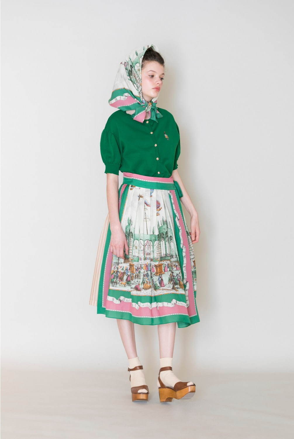 写真15 17 ジェーンマープル フレンチレトロな絵画柄の新作ワンピース スカート ファッションプレス