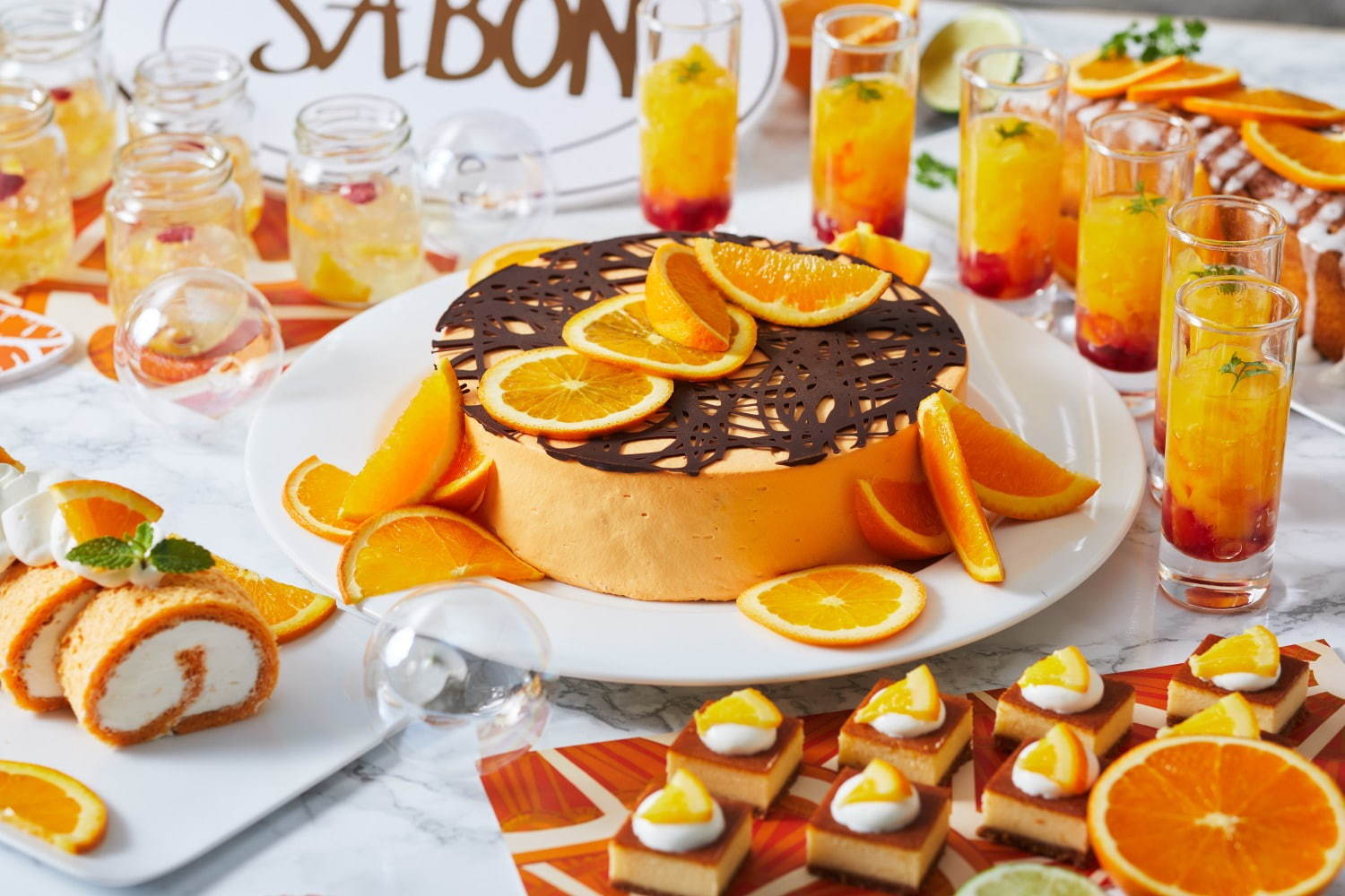 Sabonのスイーツビュッフェがザ ストリングス 表参道で ジンジャー オレンジのケーキやタルト ファッションプレス