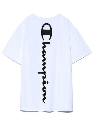 フレイ アイディー チャンピオンのtシャツ ワンピース 袖や背面にロゴを配して ファッションプレス