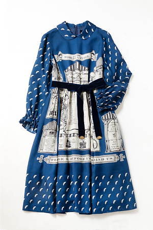 ジェーンマープル“シェイクスピア”モチーフを配したドレス＆スカート