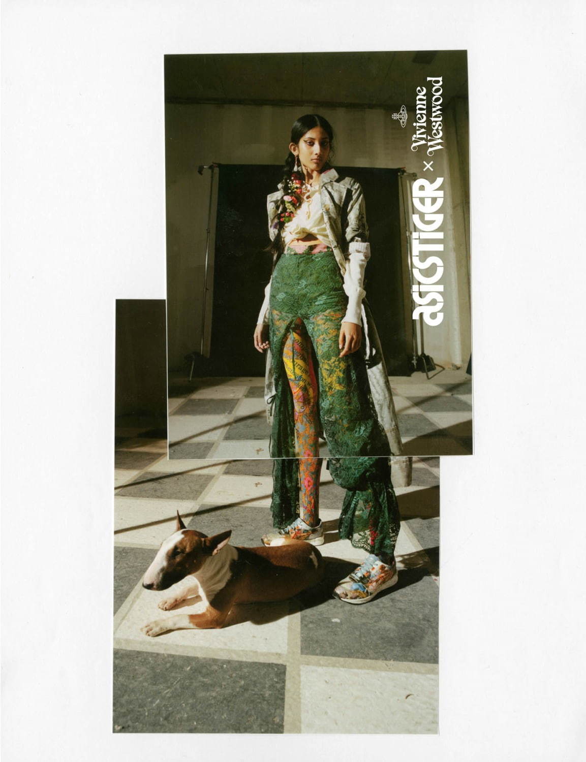アシックスタイガー×ヴィヴィアン・ウエストウッドのスニーカー、絵画『ダフニスとクロエ』をプリント - ファッションプレス