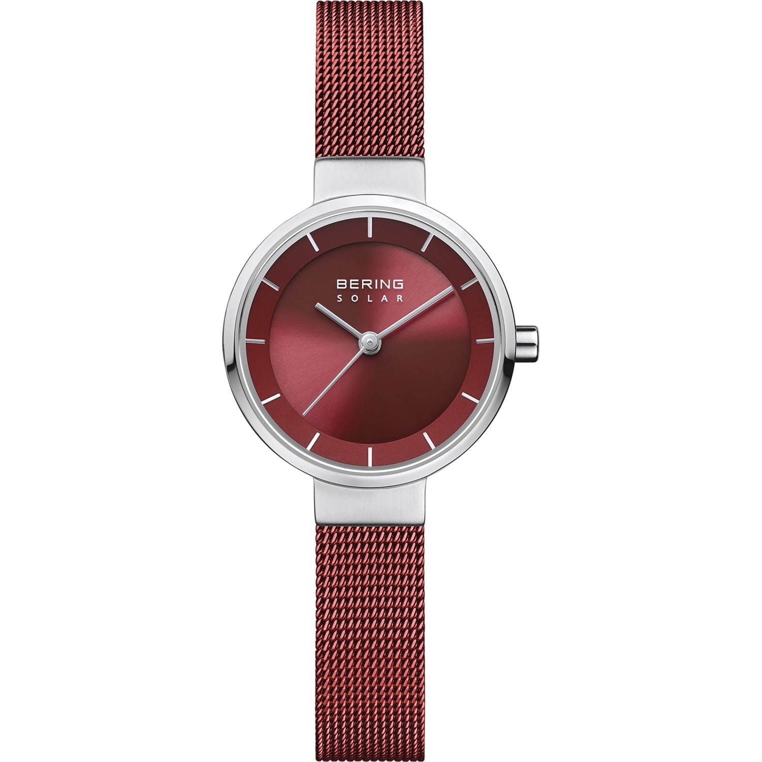 ベーリング、“上品レッド”の新作レディース腕時計 - ミニマル＆華奢