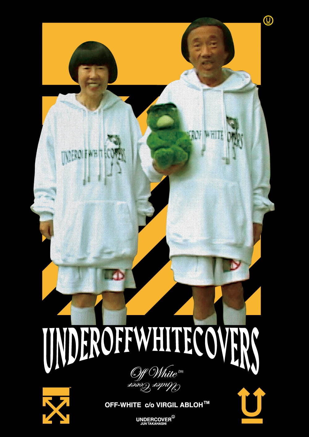 off white undercover コラボパーカー