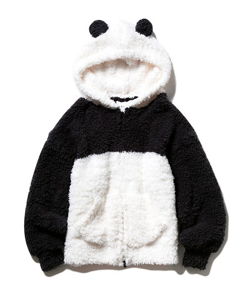 ジェラート ピケの「パンダ」ルームウェア“耳やしっぽ”付き