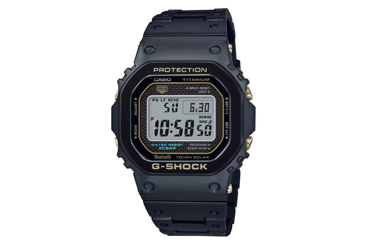 G Shockから外装にチタンを使った新型 Gmw B5000tb デザインは初代モデルを再現 ファッションプレス