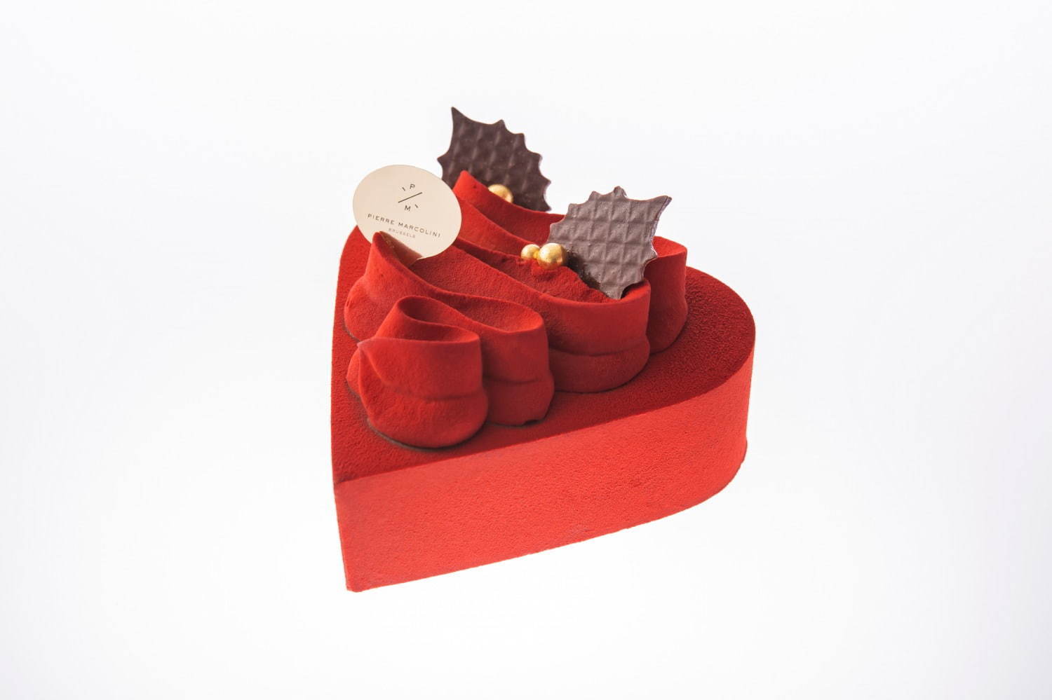 ピエール マルコリーニ 真っ赤な クリスマスケーキ ビターチョコレートムース キャラメル ファッションプレス