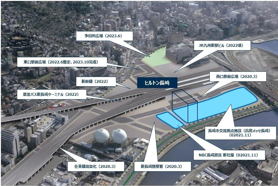 ホテル「ヒルトン長崎」駅直結＆新施設・出島メッセ長崎に隣接、2021年11月開業｜写真9