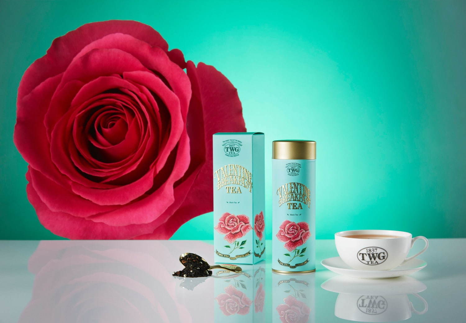 TWG Teaのバレンタイン限定モーニングティー、きらめくパール＆果実の