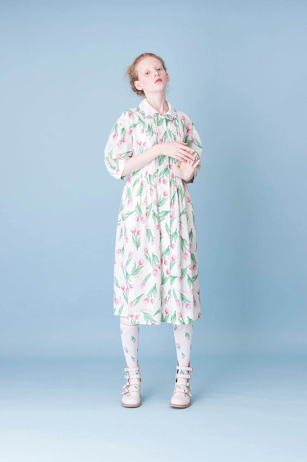 ジェーンマープル“チューリップ”柄の新作ワンピースやスカート、花刺繍 ...