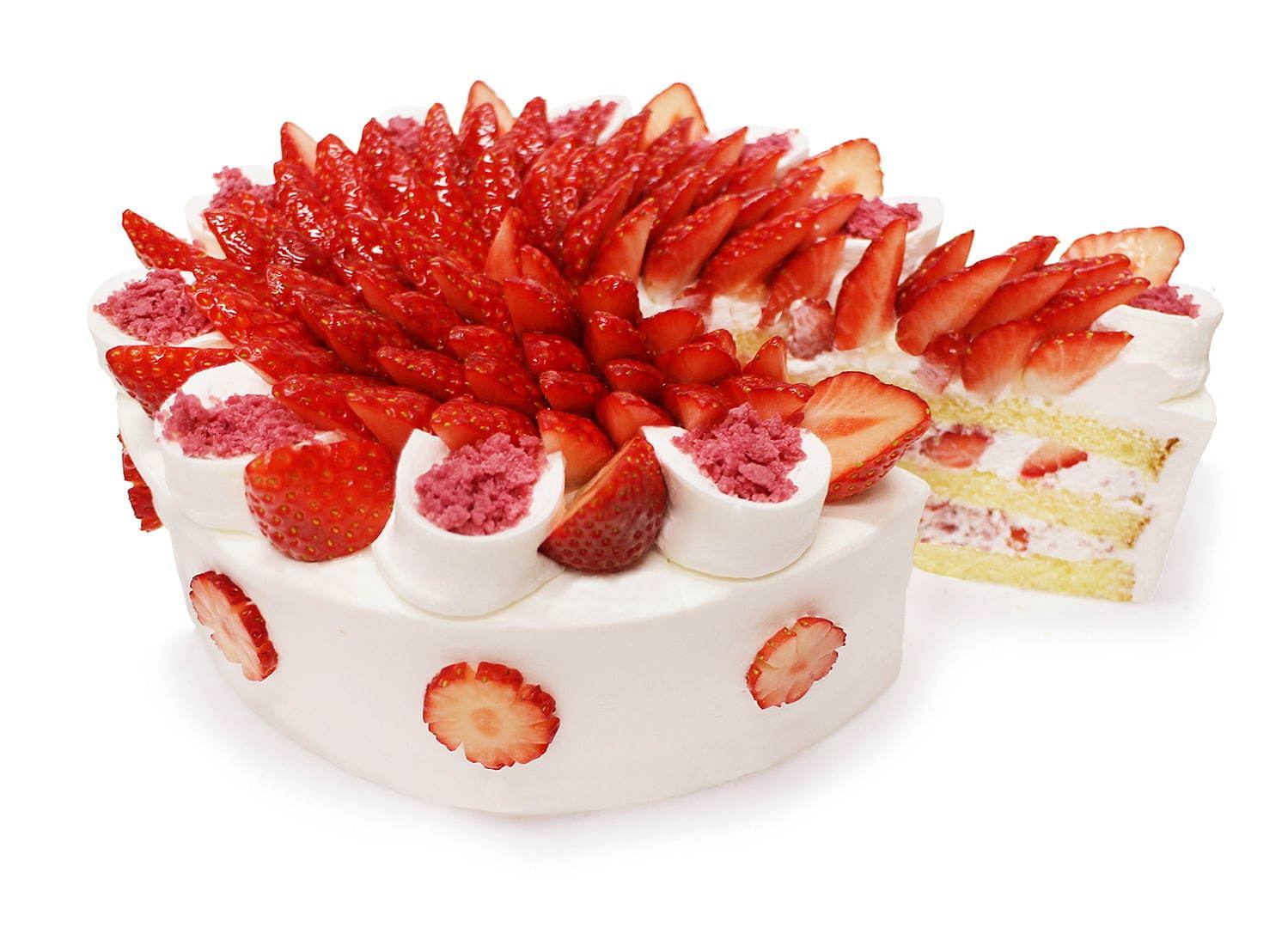 カフェコムサ“幻のいちご”ショートケーキなど、全国のブランド苺を飾っ