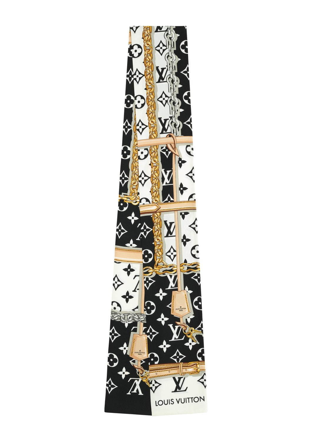 Louis  Vuitton 配色ベロア 編み込みスカーフホルダー　ブレスレット