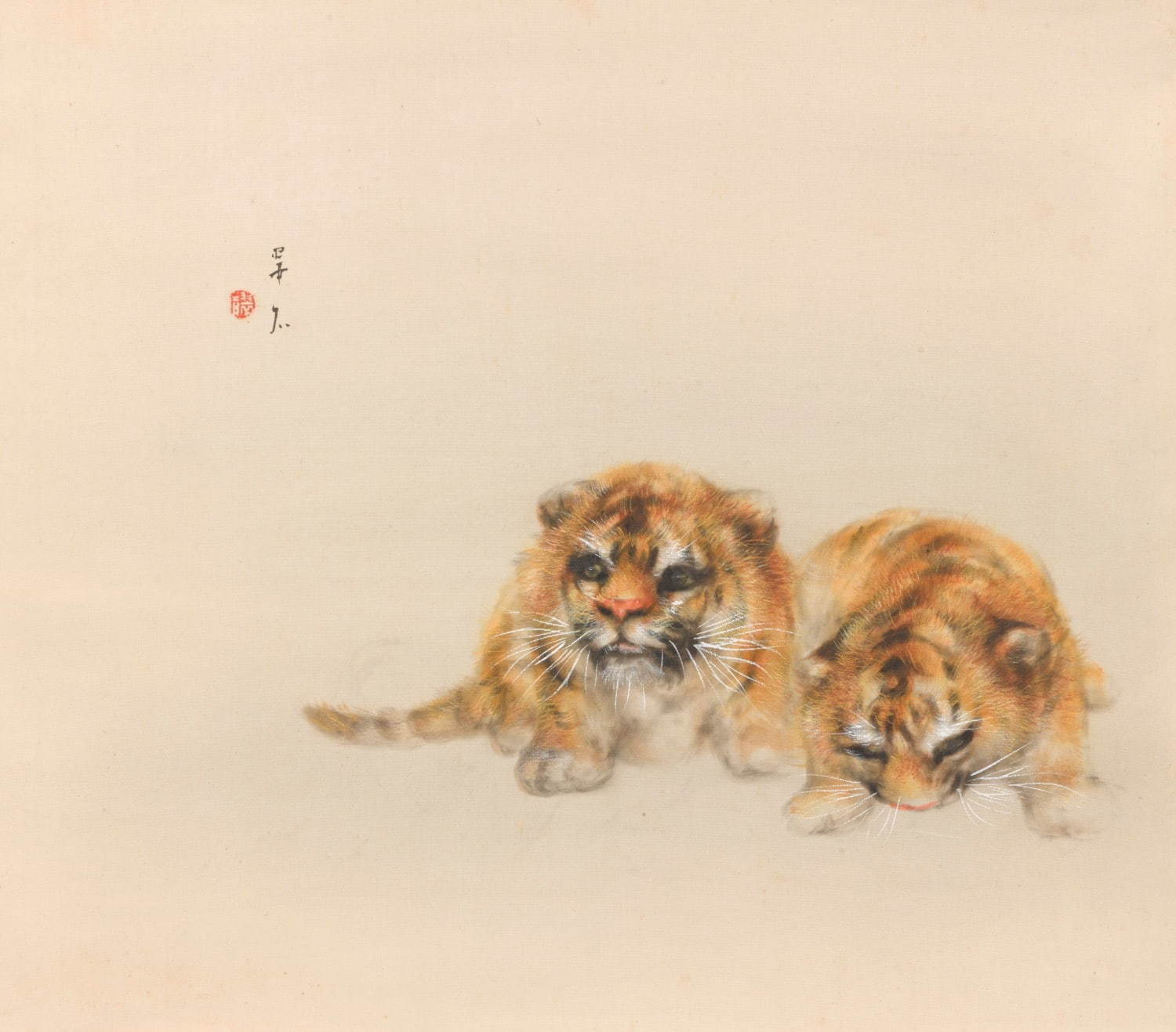 虎”を極めた画家・大橋翠石の展覧会が岐阜で、虎や仔猫を描いた絵画150