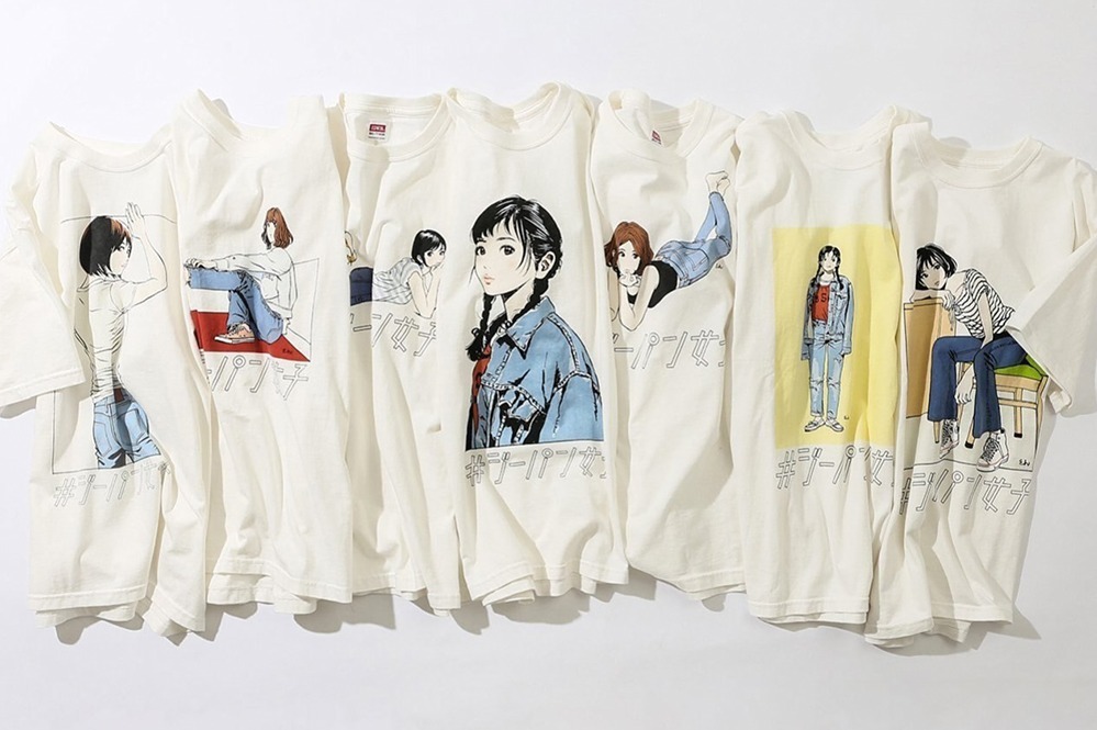 エドウイン 漫画家 江口寿史の限定tシャツ 様々な ジーパン女子 のイラストをプリント ファッションプレス