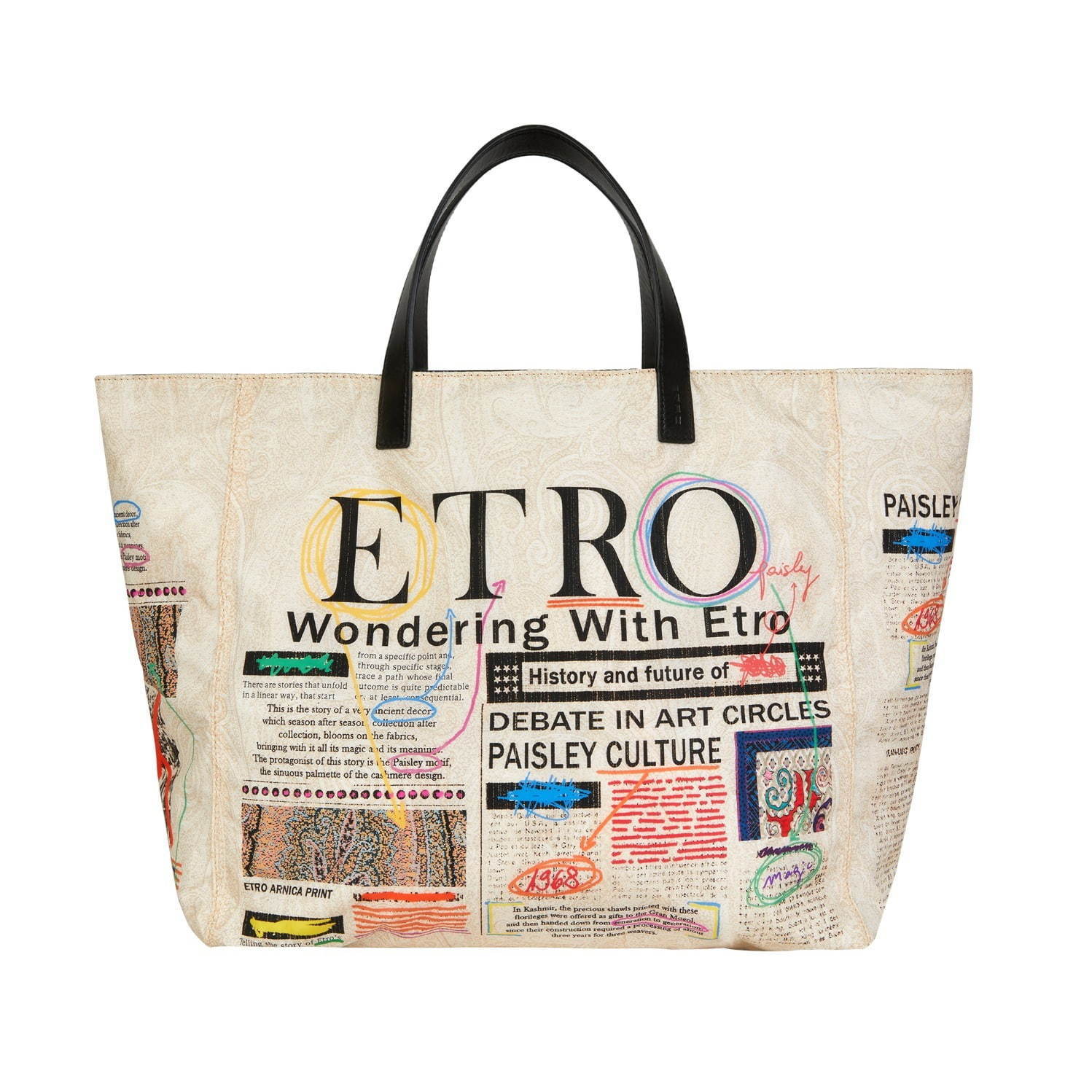 エトロ“タブロイド紙”着想のバッグやTシャツ、ブランドの歴史 ...