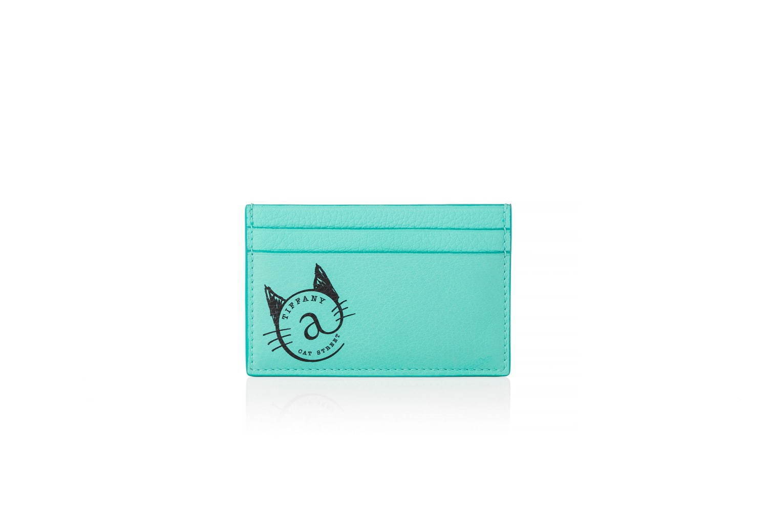 ティファニー「ネコモチーフ」の“ティファニー ブルー”財布＆カード 