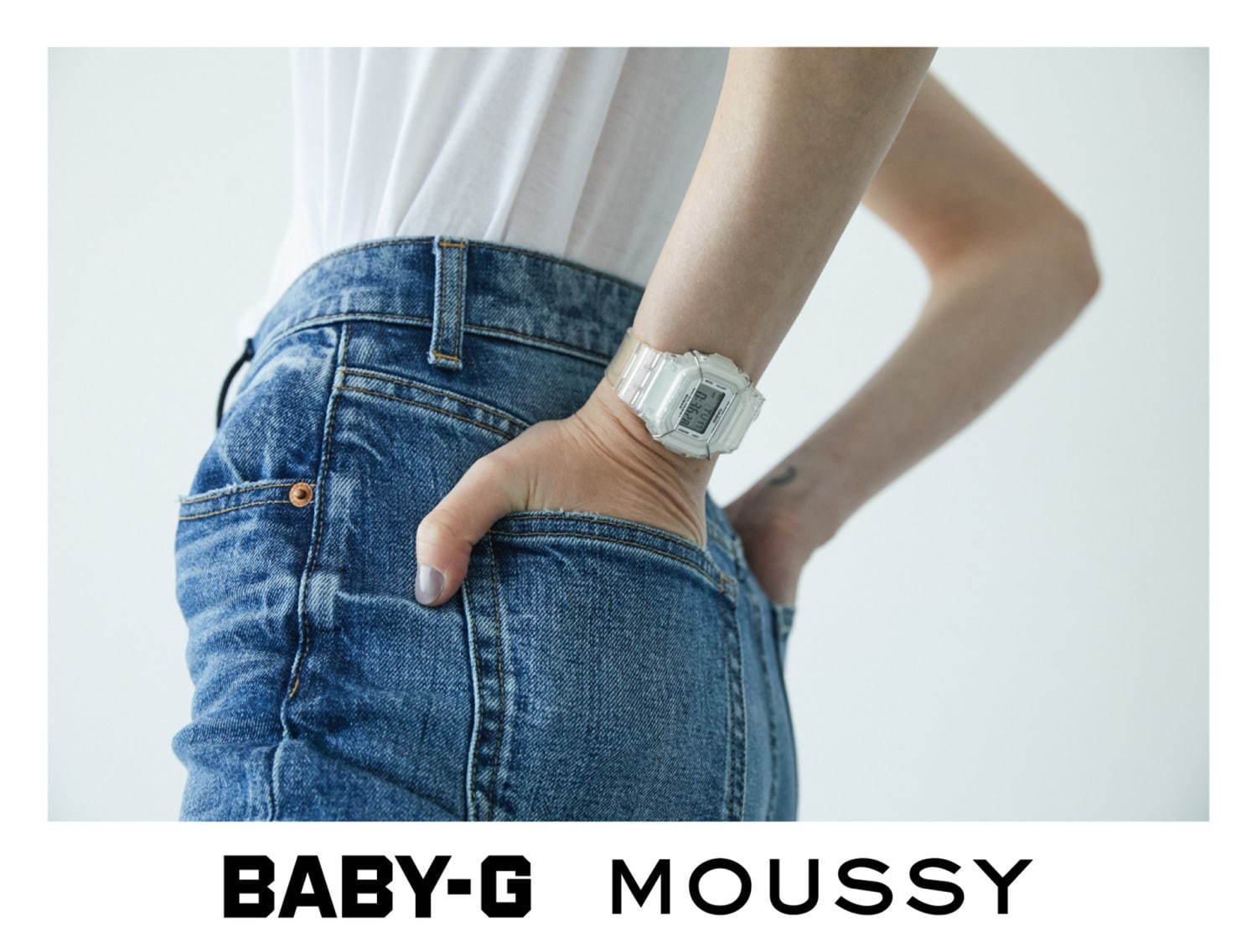 カシオ Baby-G BGD-501 MOUSSYコラボ クリアスケルトン - 時計