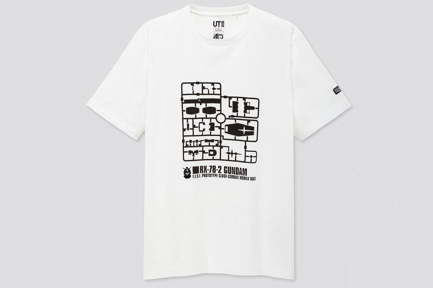 ユニクロUT×機動戦士ガンダム「ガンプラ」メンズTシャツ - 人気モビル ...