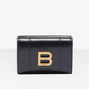 再追加販売 BALENCIAGA Hourglass コンパクトウォレット Bロゴ - minik.hr