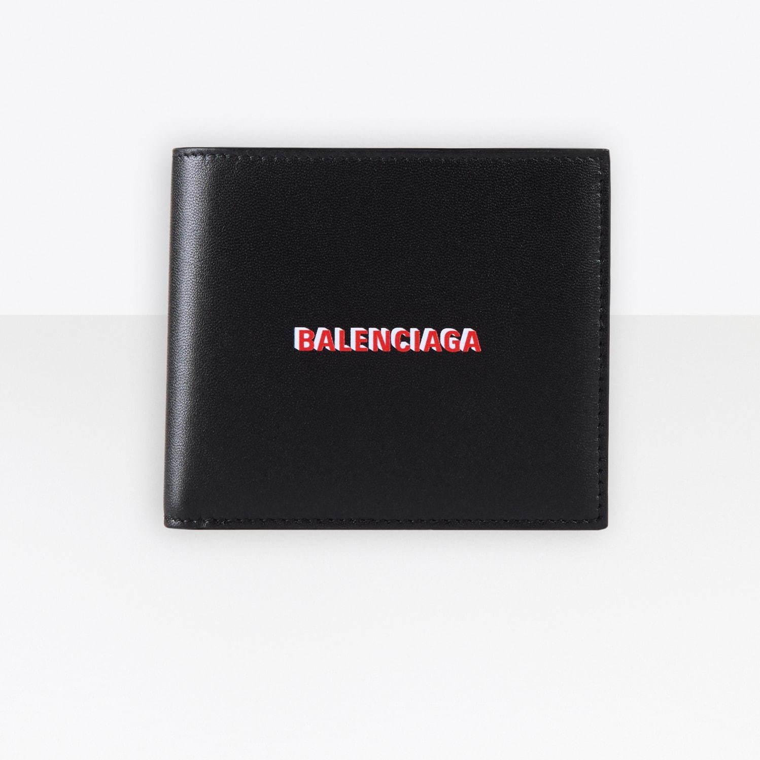 バレンシアガ キャッシュ 二つ折り財布 メンズ ロゴ ウォレット ブラック 人気