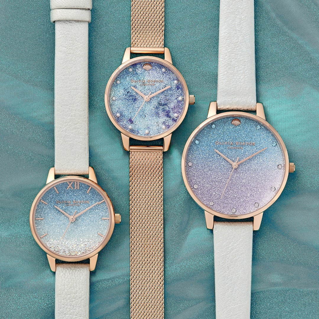 オリビア バートン新作腕時計 海の中 を表現したグリッター グラデーションの文字盤など ファッションプレス