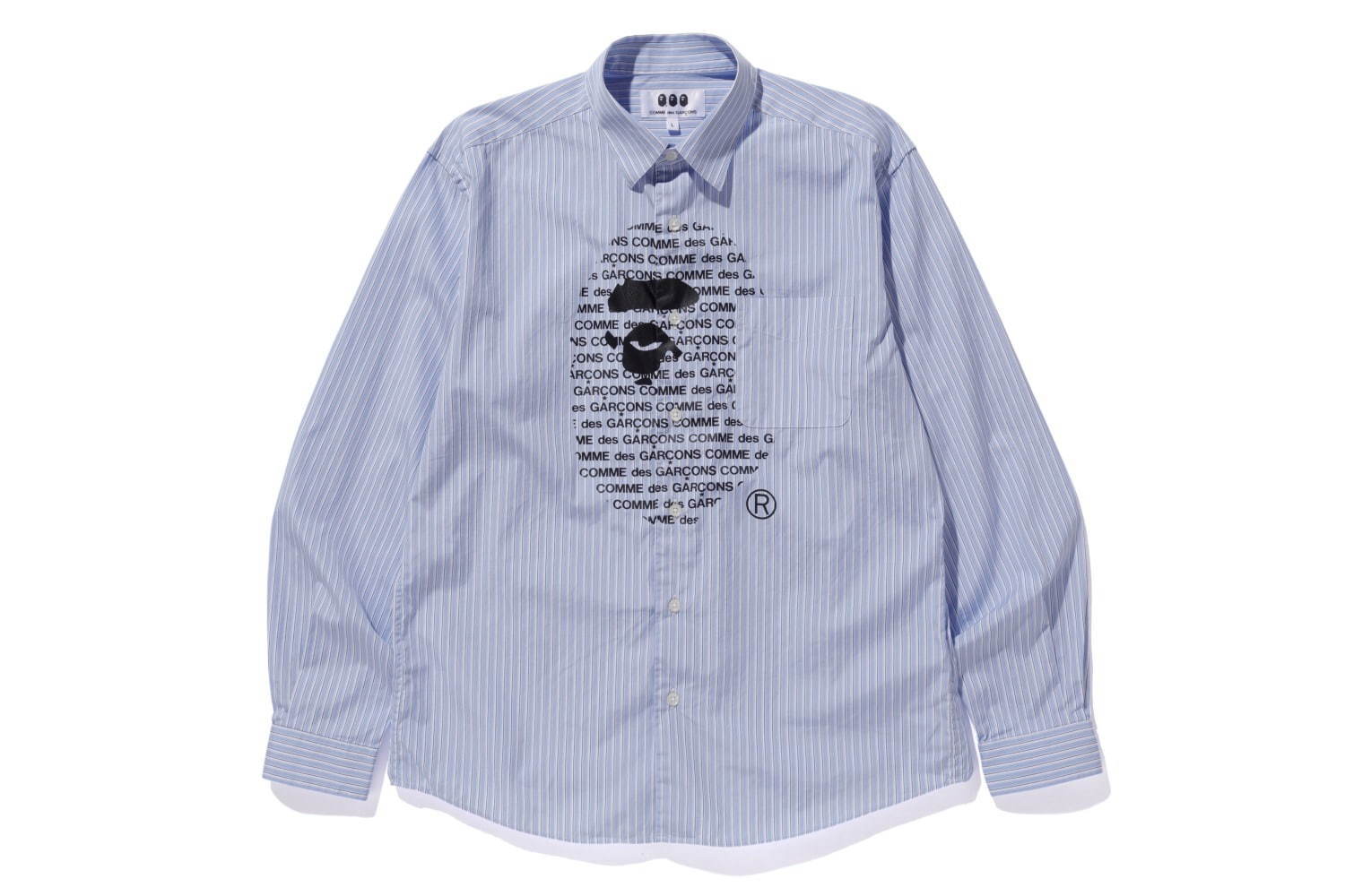 ア ベイシング エイプ コム デ ギャルソン初コラボ 限定シャツ パーカーを大阪で販売 ファッションプレス