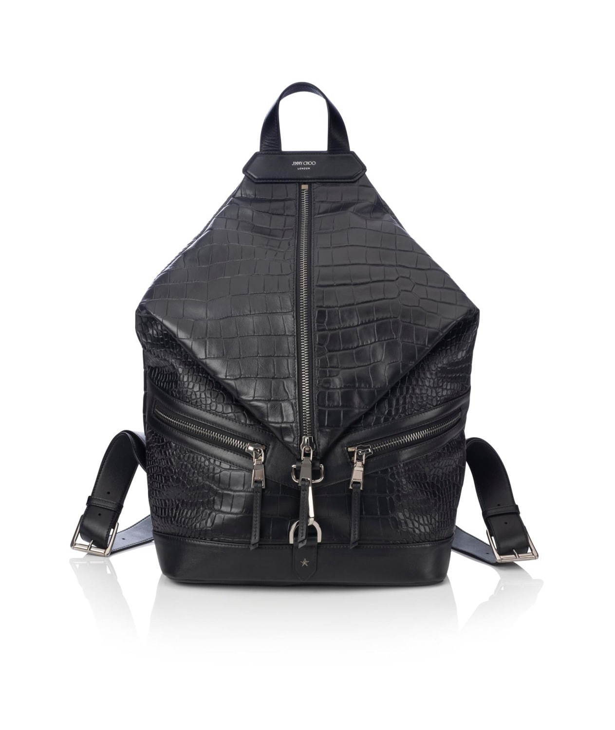 ジミー チュウの新作メンズバッグ レザーグッズ クロコダイルエンボスのバックパックや財布など ファッションプレス